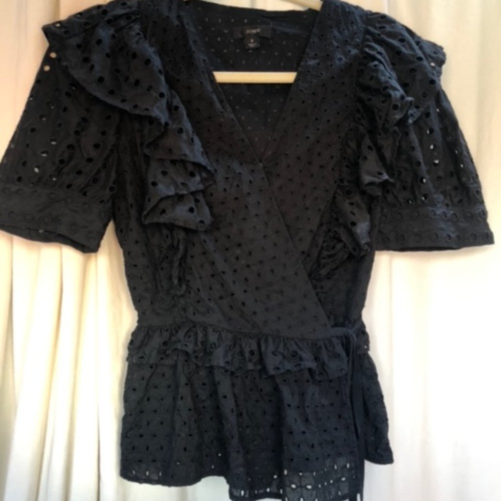 Beautiful J. Crew ruffle shirt